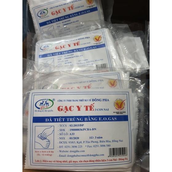 GẠC Y TẾ TIỆT TRÙNG ĐÔNG PHA (10 miếng/gói