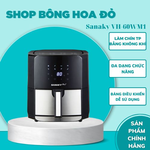 Nồi chiên không dầu Sanaky VH-60WM1 (khay kép). Hàng chính hãng