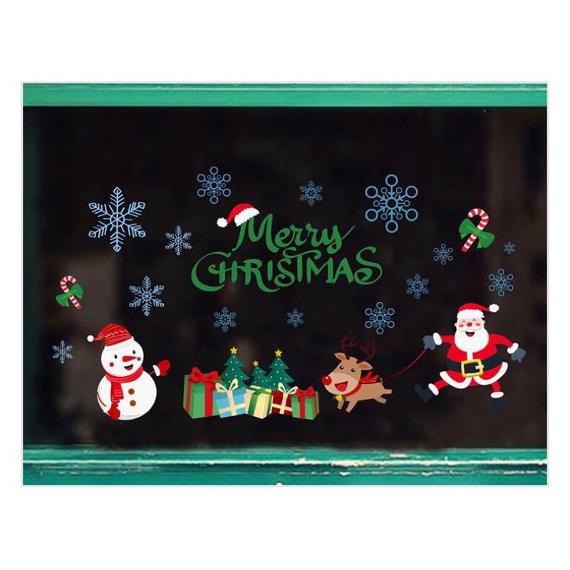 Decal trang trí Noel - Nhân vật nhí chào lễ mẫu mới