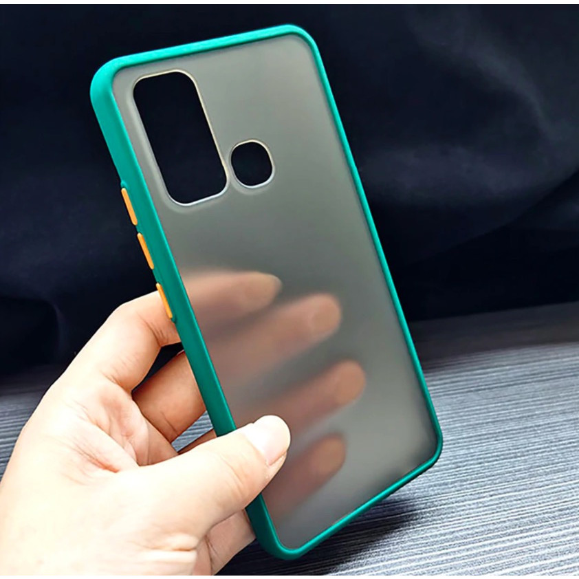 Ốp lưng trong nhám viền màu chống sốc cho SamSung Galaxy M31