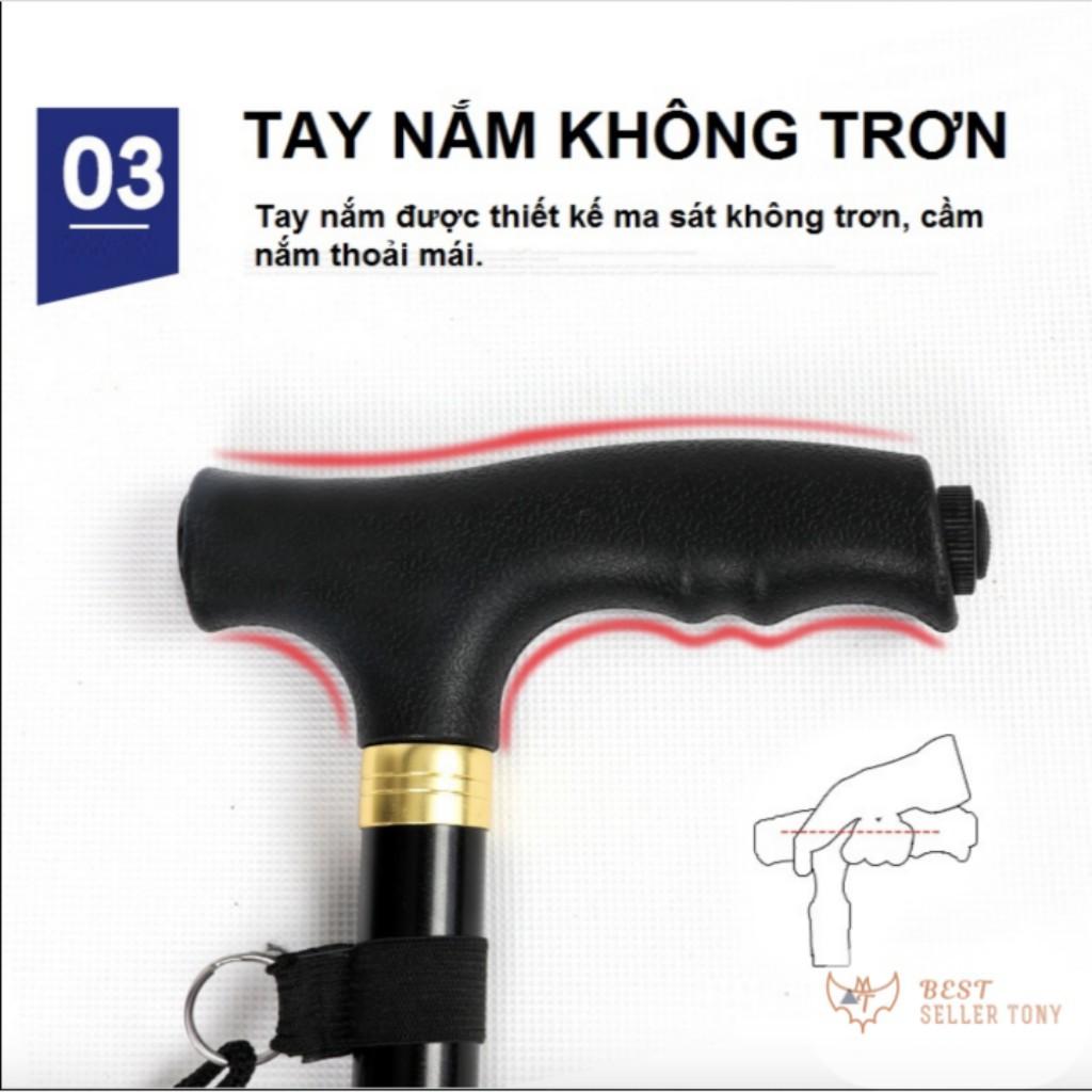 Gậy leo núi , chống ngã cho người già - Best Seller Tony