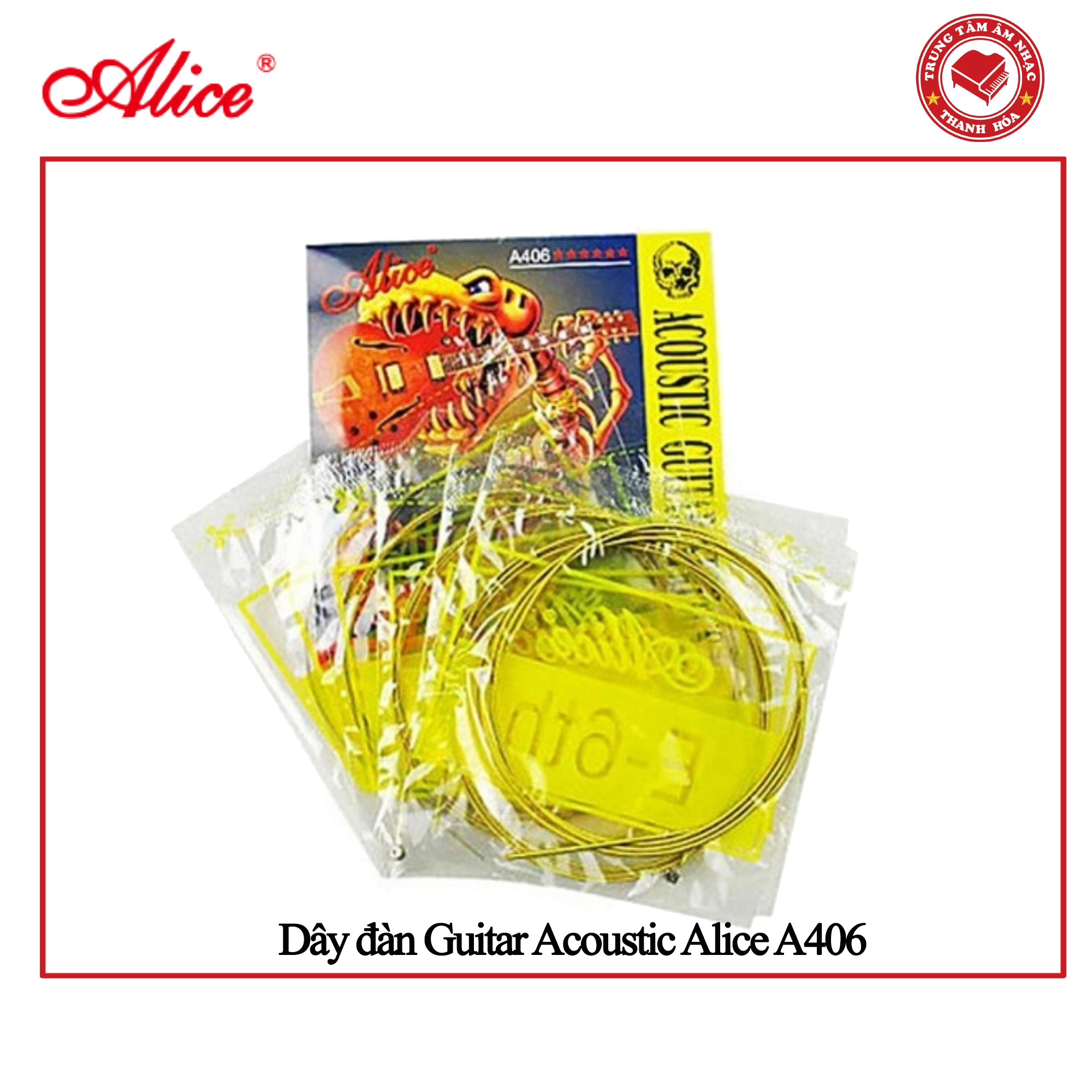 Bộ dây đàn Guitar Acoustic Alice A406  - Hàng chính hãng