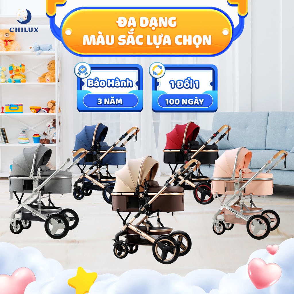 Xe đẩy cho bé Chilux - 9 tính năng nổi bật - Đảm bảo chất lượng