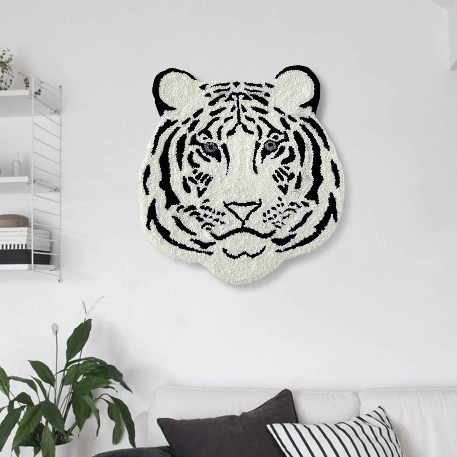 Latch Hook Rug Kit DIY Crochet Yarn Embroidery Pattern Making Crafts Blanket