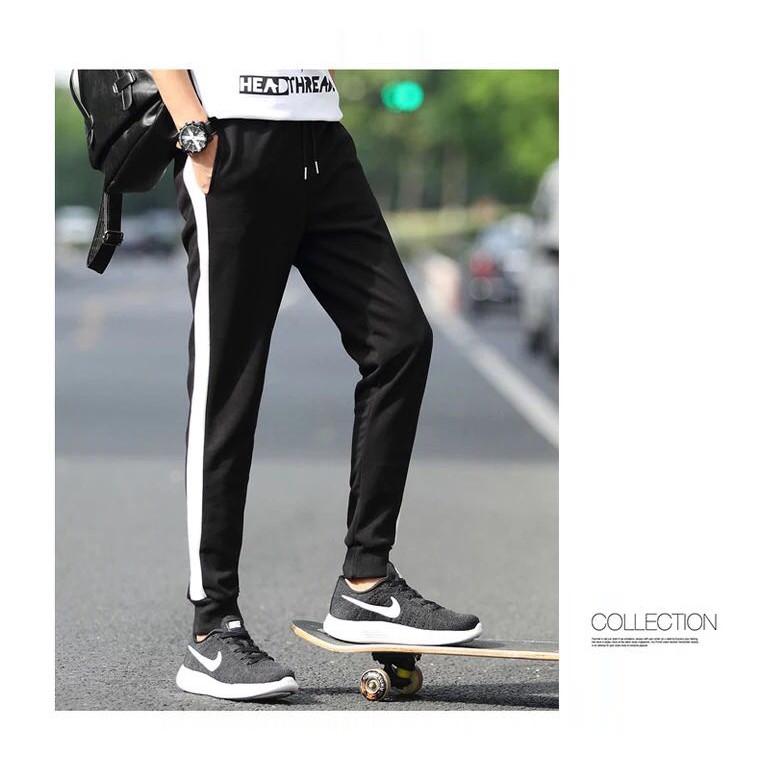 Quần jogger sọc trắng thể thao