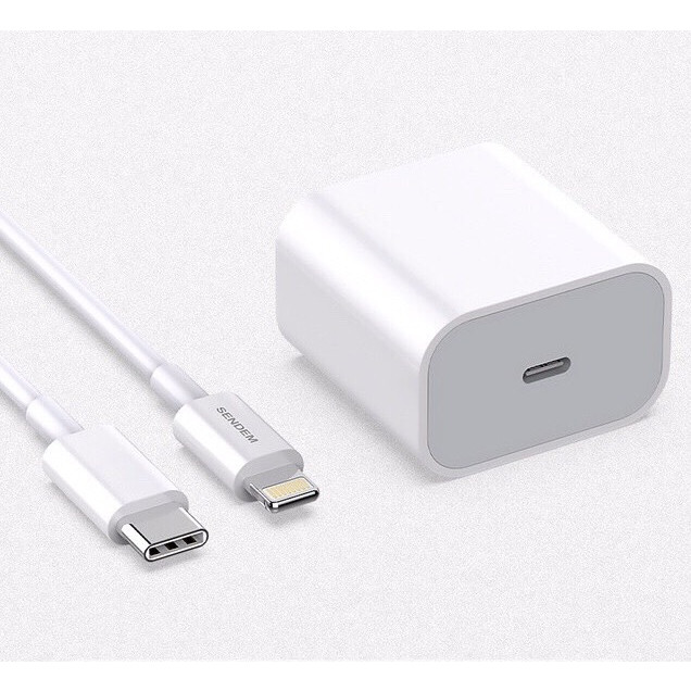 Bộ Sạc Nhanh 18W SENDEM C15 cổng USB Type C hỗ trợ PD Super Chager cho điện thoại iPhone 11, iPhone 11 Pro, iPhone 11 Pro Max, iPad, Macbook - Hàng chính hãng