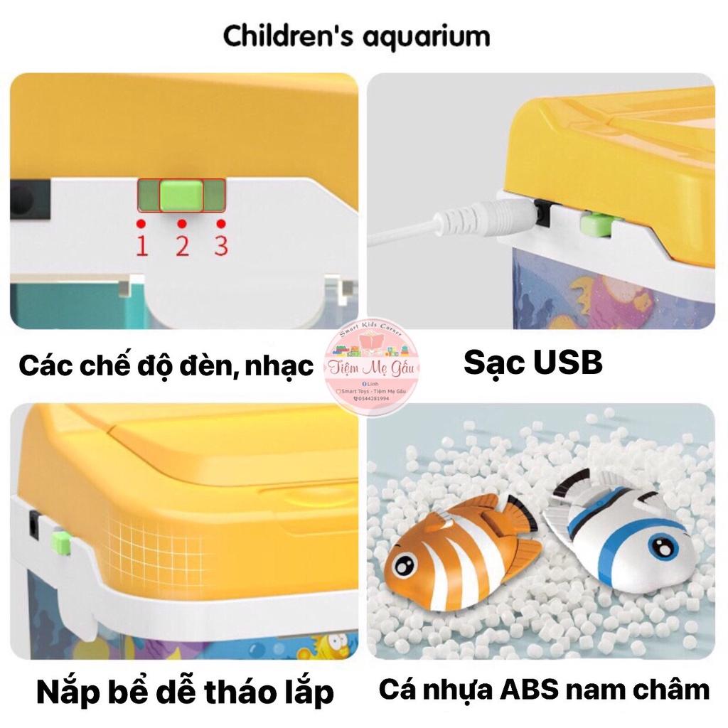 MỚI VÀ HOT NHẤT 2022 ĐỒ CHƠI CÂU CÁ, BỂ CÁ CẢNH SINH ĐỘNG MINI CÓ NHẠC, ÁNH SÁNG