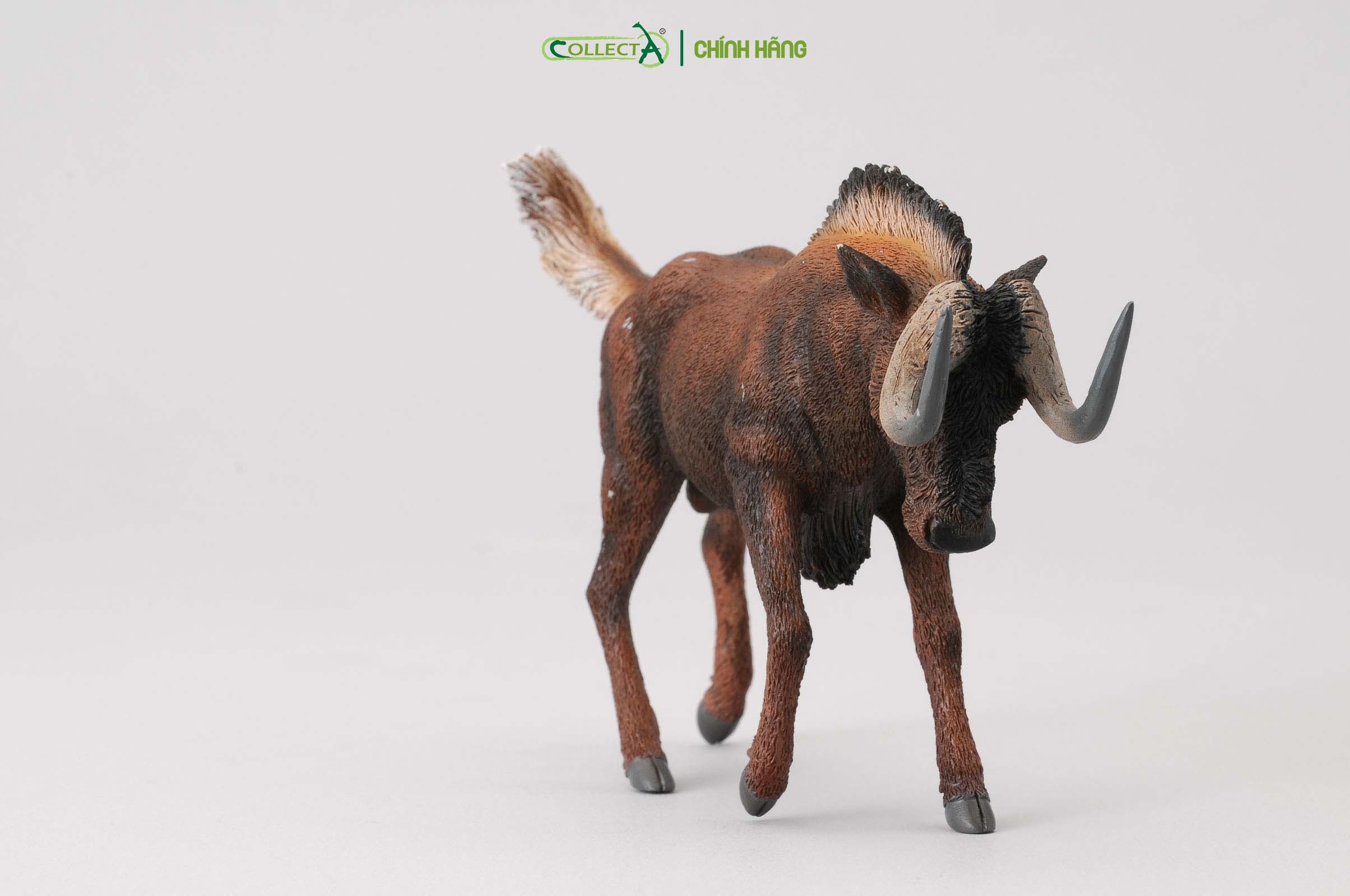 Mô hình thu nhỏ: Linh Dương Đầu Bò - Black Wildebeest , hiệu: CollectA, mã HS 9651160[88542] -  Chất liệu an toàn cho trẻ - Hàng chính hãng