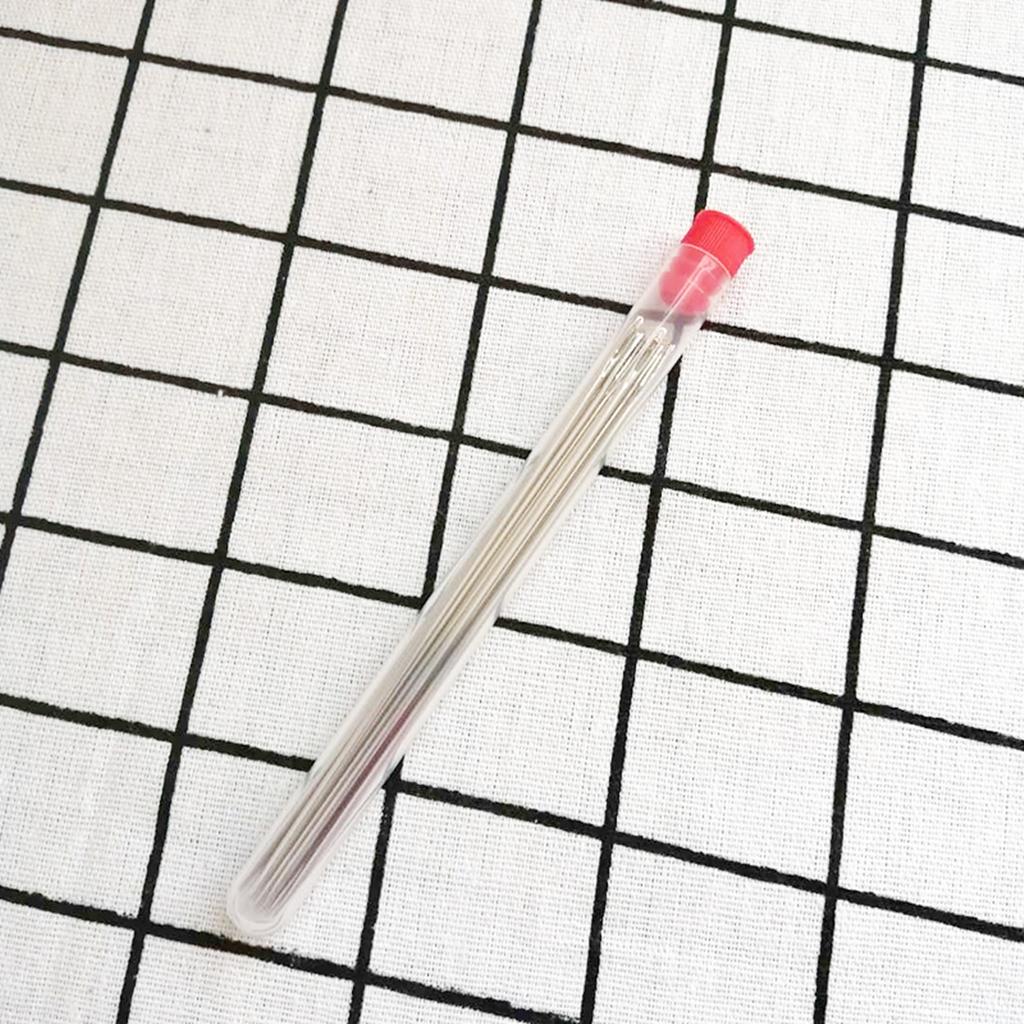 15 Pieces Large-eye Stitching Needles Hand Sewing with Case