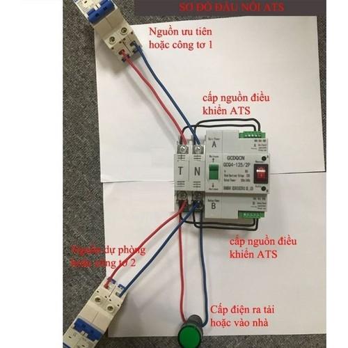 Cầu dao đảo chiều tự động siêu nhanh không gây mất điện loại tốt chính hãng siêu bền bảo hành 12T