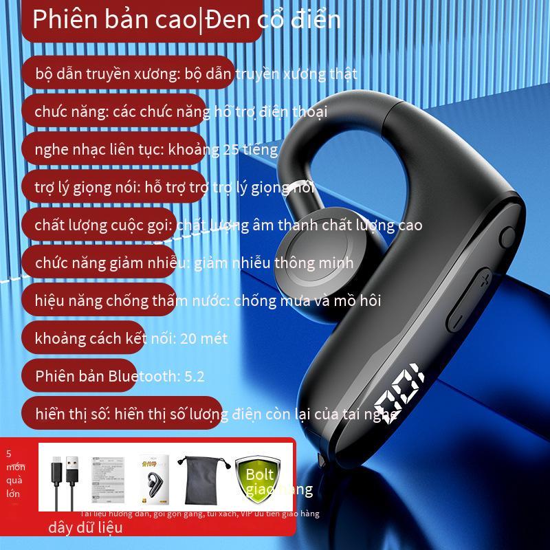 Đảm bảo chất lượng Tai nghe Bluetooth M-W8 Dẫn truyền qua xương Màn hình kỹ thuật số Máy rung Sừng Mô hình kinh doanh mới Loại tai treo không nhét trong tai Loại một tai