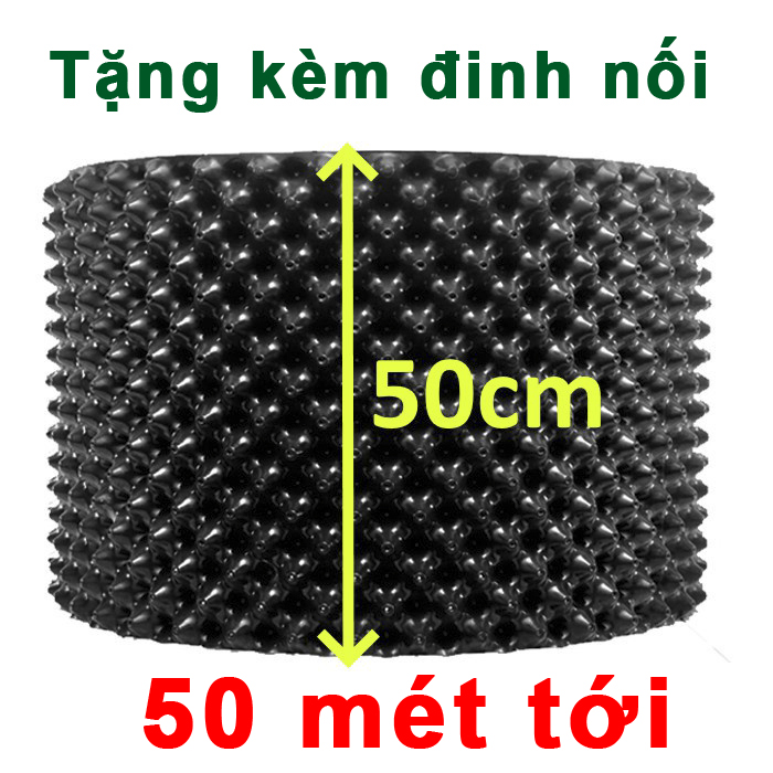 50 MÉT Bầu ươm cây V6 CAO 50CM dày 6mm, cắt theo mét dài khách đặt, tặng ốc vít-77902