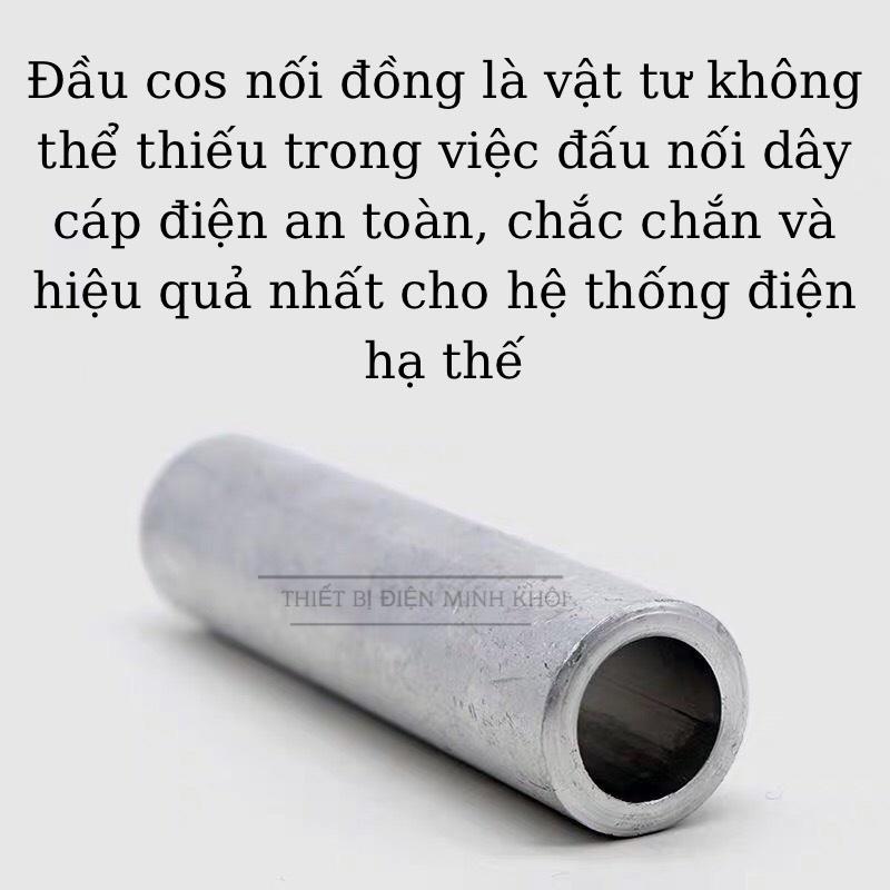 Ống Nối Đồng, Ống đồng nối dây, đầu cos dây điện