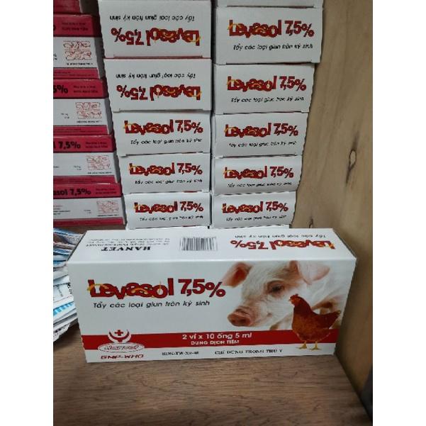 1 hộp 20 ống levamisol hv hỗ trợ tiêu hóa vật nuôi