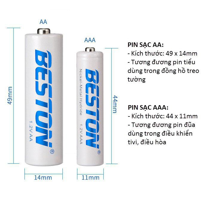 Bộ Sạc pin AA AAA 8 khe Beston C9024, có tính năng sạc nhanh, tự ngắt khi đầy, đèn báo thông minh, dùng cho micro, remote, đồ chơi, thiết bị điện tử - Hàng nhập khẩu