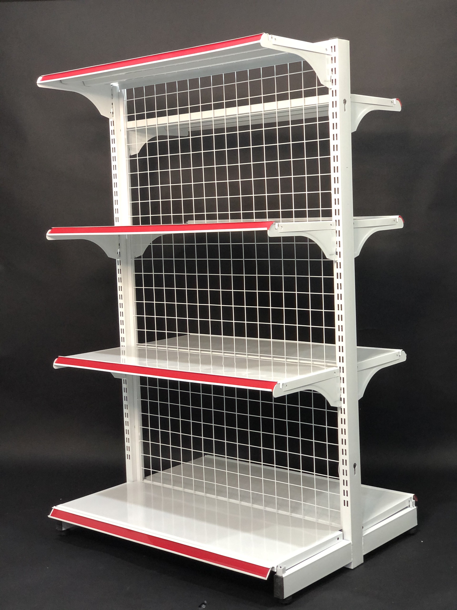 Kệ siêu thị giữa nhà - Dài 90 x Rộng 70 x Cao 150 x 4 tầng x 2 mặt