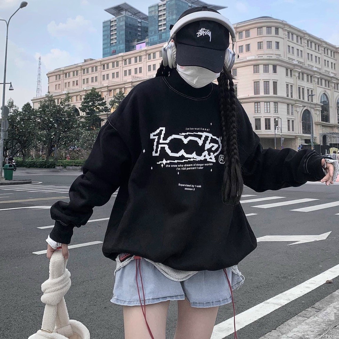 ROLLNECK SWEATER SS2 BLACK - ÁO SWEATER CỔ CAO 1OAK, Áo tay dài sweater nỉ ngoại unisex ulzzang nam nữ, áo chui đầu from rộng, áo sweater, áo hoodie, áo sweater nam, áo sweater nữ, áo sweater nam nữ đều mặc được, áo chui đầu