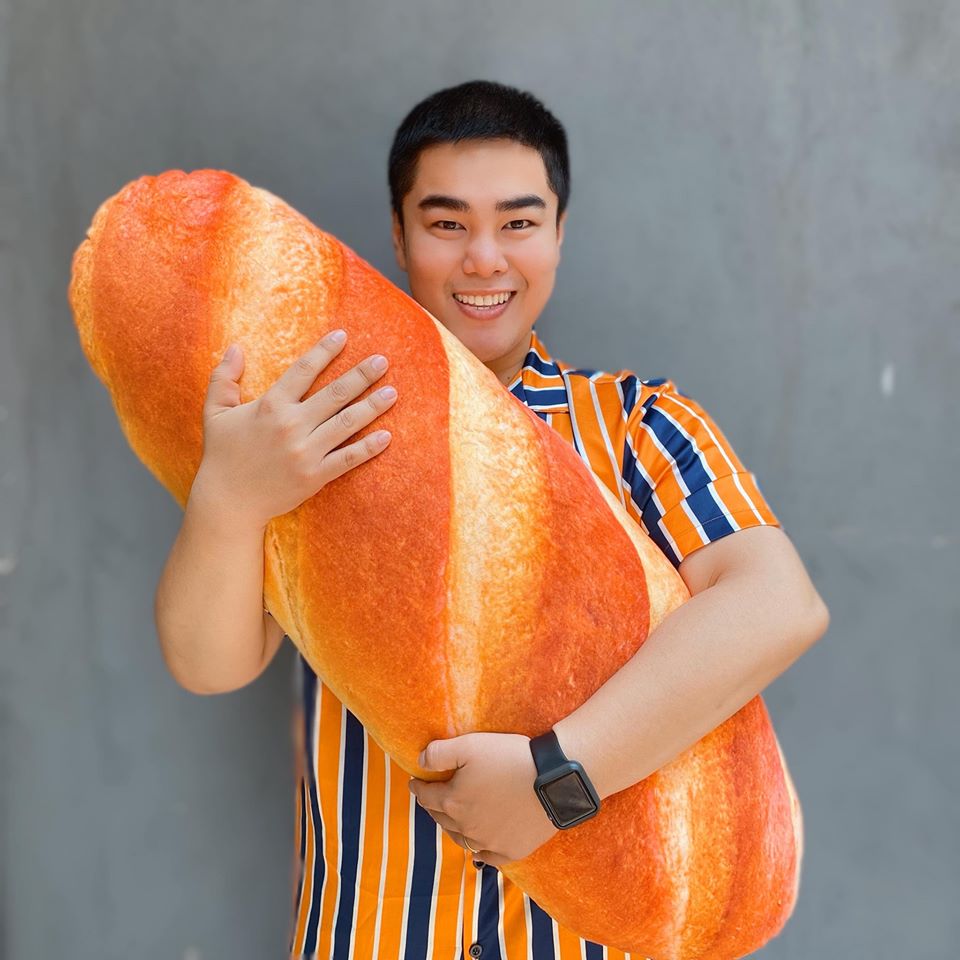 GỐI ÔM BÁNH MÌ 3D SIZE KHỔNG LỒ 1M SIÊU MỊN