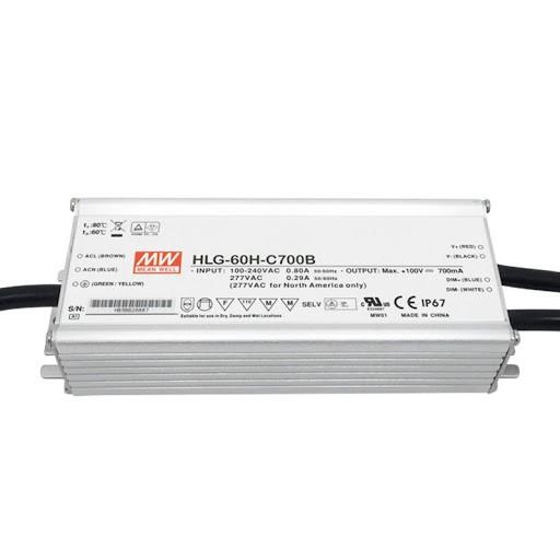 Bộ Nguồn LED Meanwell HLG-60H-B( 15V, 20V, 24V, 30V, 36V, 42V, 48V, 54V) Hàng nhập