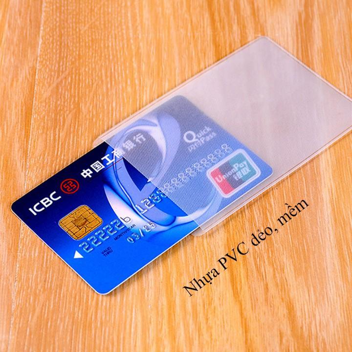 Combo 5 Vỏ bọc thẻ căn cước, thẻ tín dụng, bằng lái xe ATM trong suốt