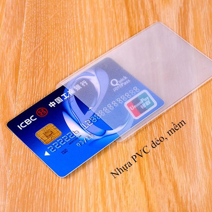 Sỉ 100 Vỏ Bọc thẻ căn cước, bằng lái xe, thẻ sinh viên, thẻ nhân viên,... Mềm Dẻo , không thấm nước 00243