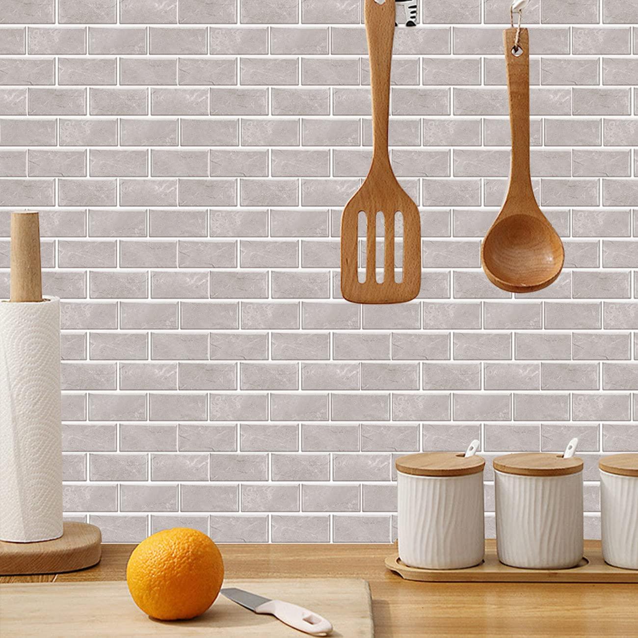 12 miếng dán gạch khảm 15x30cm phòng tắm tự làm bằng gạch ống dán bằng gạch đến nhà bếp