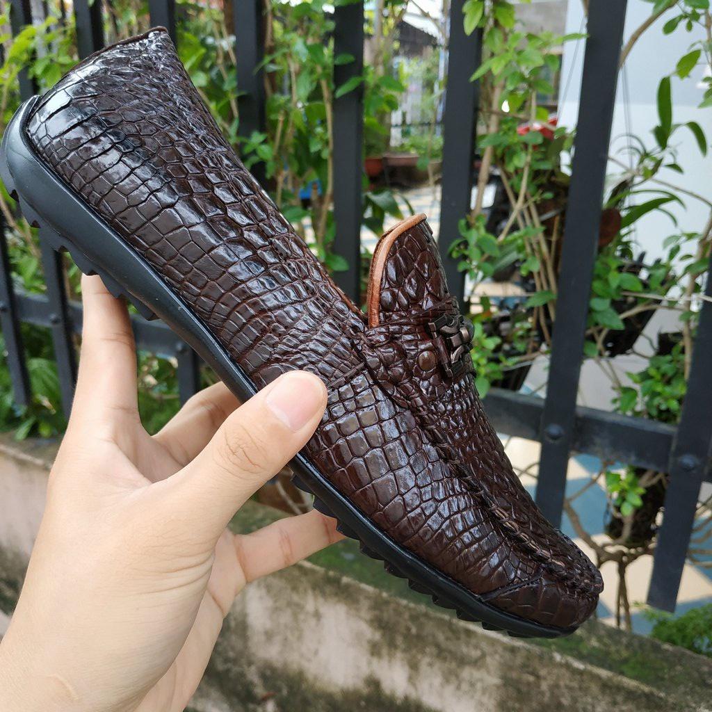 Giày Lười/mọi nam Da Chân Cá Sấu Đẹp Khó Cưỡng!