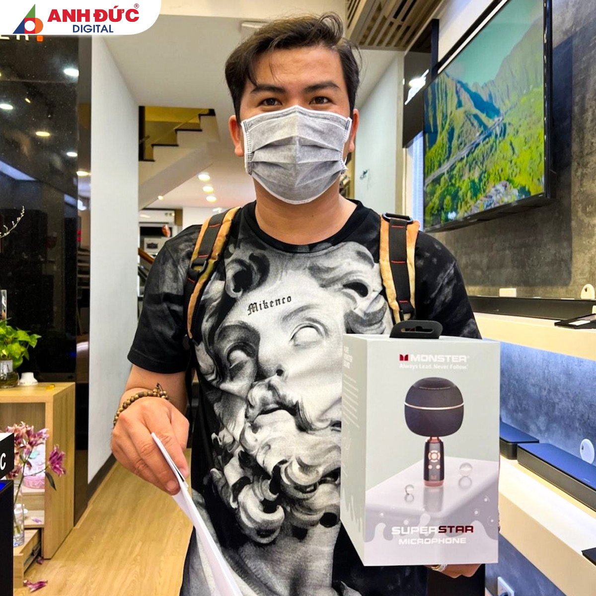 Micro Karaoke Tích Hợp Loa Bluetooth Monster M97 - Hàng Chính Hãng