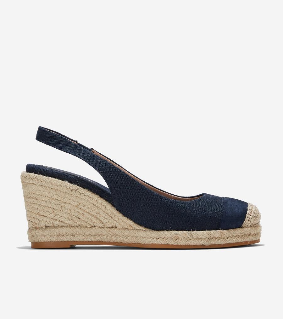 GIÀY ĐẾ XUỒNG COLE HAAN NỮ CF ESPADRI WED SLINGBBACK 80 W27874 231