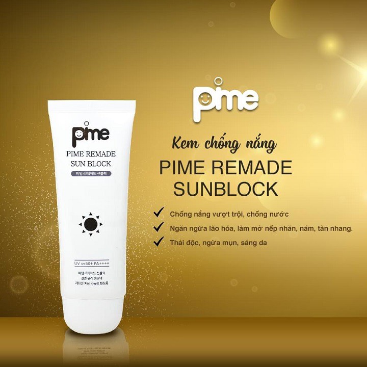 Kem chống nắng trắng da Pime Remade Sun Block