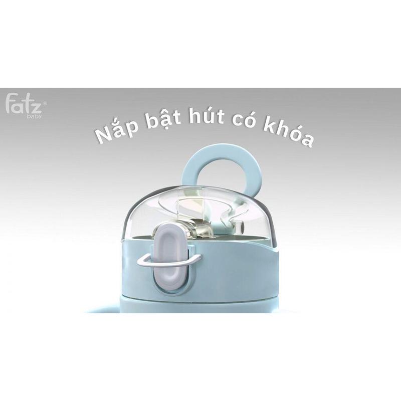 Bình uống nước PPSU bật hút 2 tay cầm với phao 360 độ 250ml Fatzbaby Fatz Sippy 2 - FB0298BT  Hàng Chính Hãng