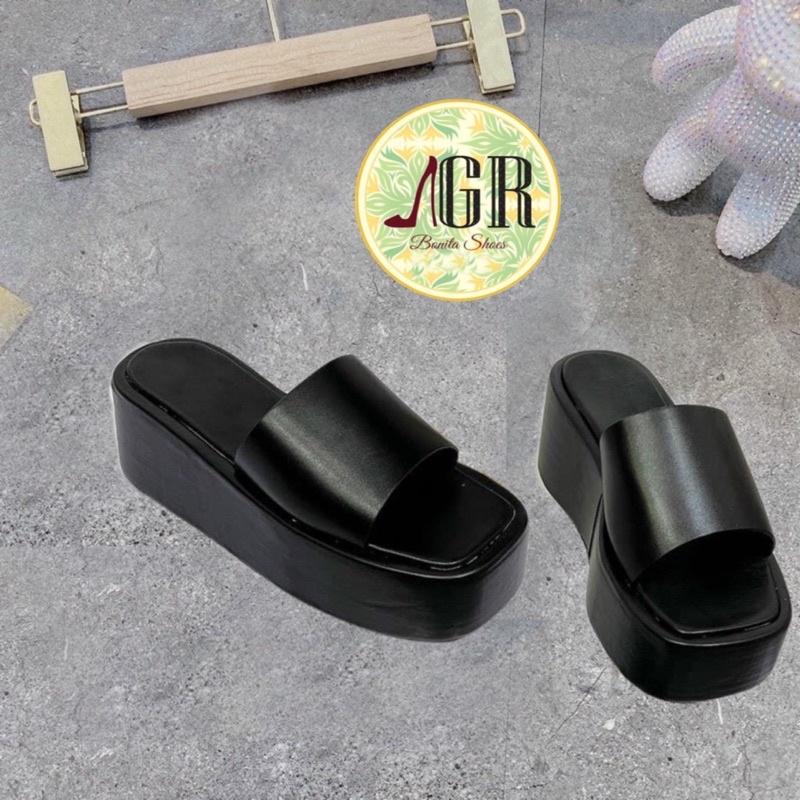 Dép xuồng HNH bản ngang da mềm cao 5 cm và 7 cm