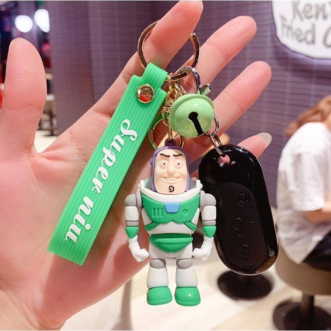 Móc khóa Phim hoạt hình Toy Story có chuông PVC loại tốt