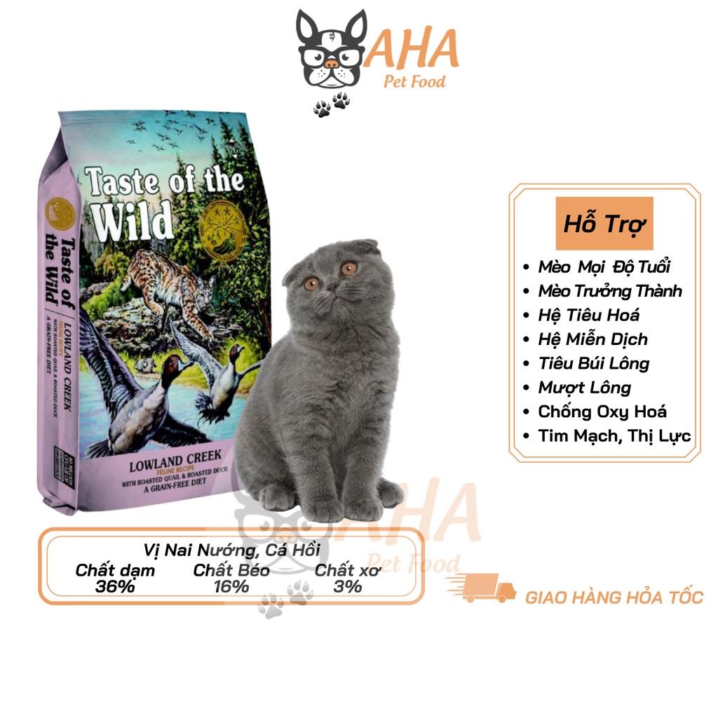 Thức Ăn Cho Mèo Scotish Fold Bao 500g Taste Of Wild Vị Chim Cút, Thịt Vịt, Rau Củ, Trái Cây Mượt Lông, Búi Lôn