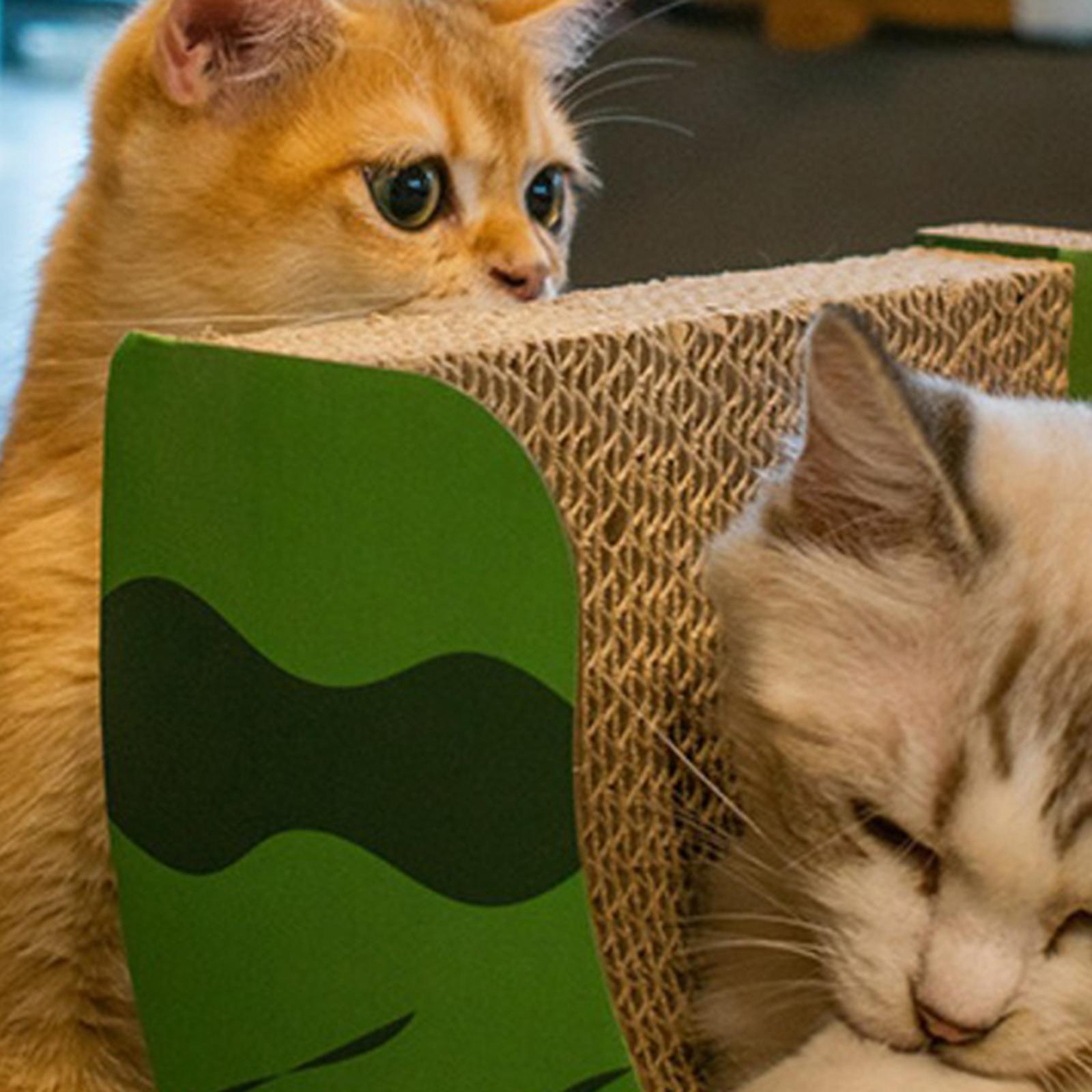 Corrugated Cat House Fruit Toy with Scratching Board Cat House Cardboard Catnip
