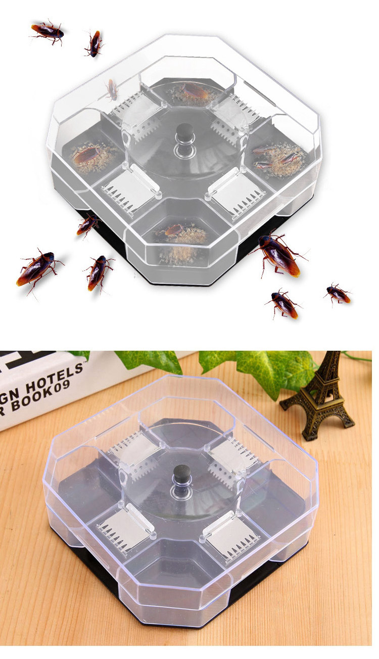 Hộp Bẫy Gián Thông Minh Không Hóa Chất Kèm 2 Bịch Mồi, Máy Bắt Gián Thế Hệ Mới Nhỏ Gọn Siêu Hiệu Quả Cho Nhà Bạn
