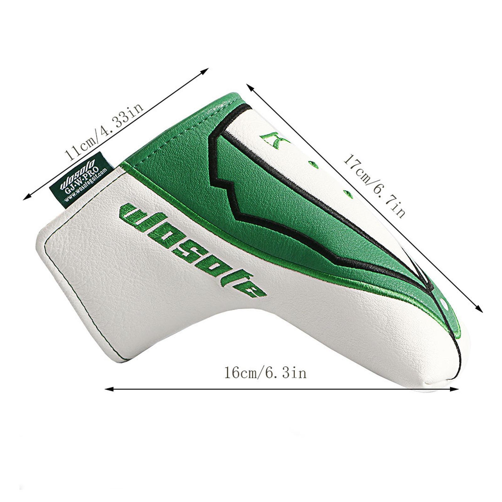 Durable Golf Blade Putter Head Cover Leather Sleeve Club Headcovers