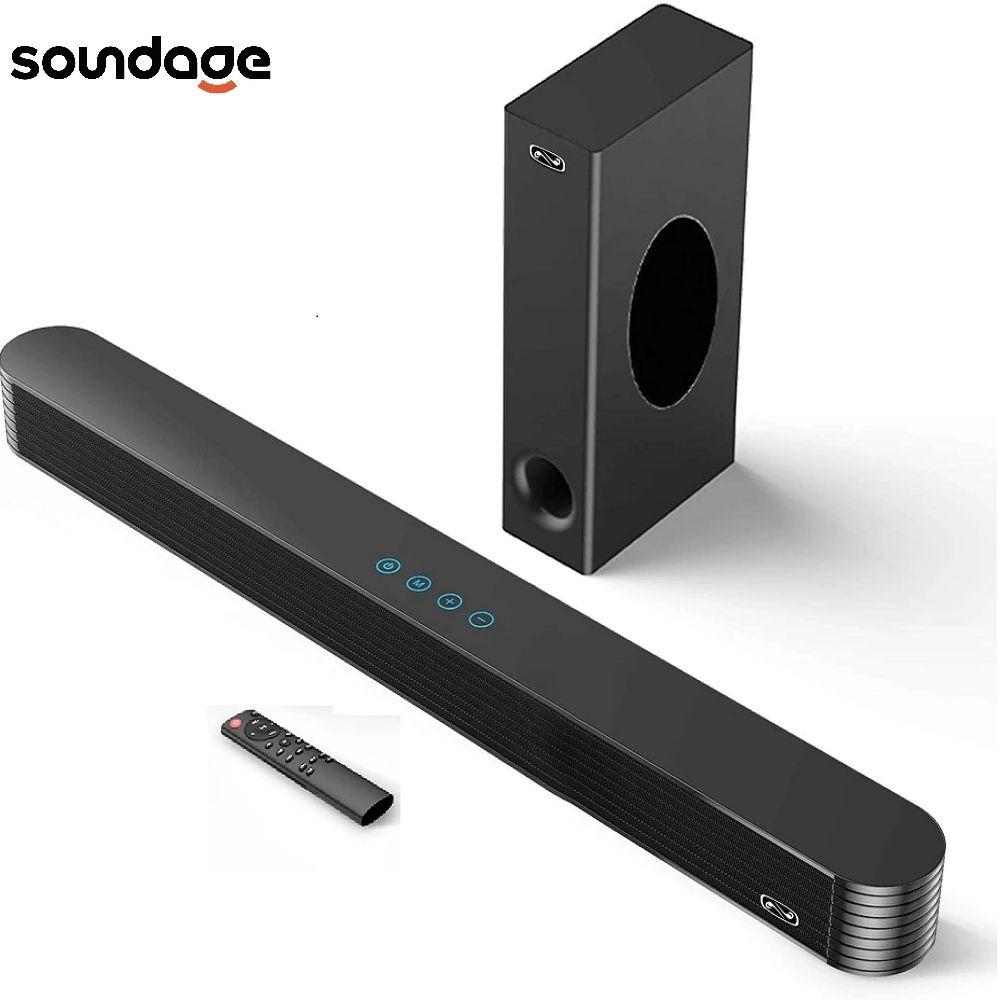 Loa nhà hát tại nhà Bluetooth Bluetooth 5.0 không dây Aux Oux Optical có dây 120W Soundbar 3D Stereo Sound Subwofer TV Sound System