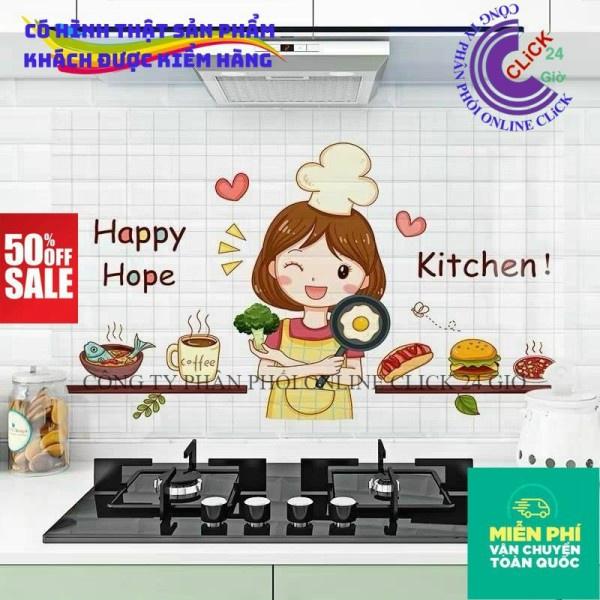 Giấy Dán Tường Bếp Cách Nhiệt Chống Dầu Mỡ, Chịu Nhiệt - Decal Dán Bếp 3D Nhiều Họa Tiết - Hàng Cao Cấp