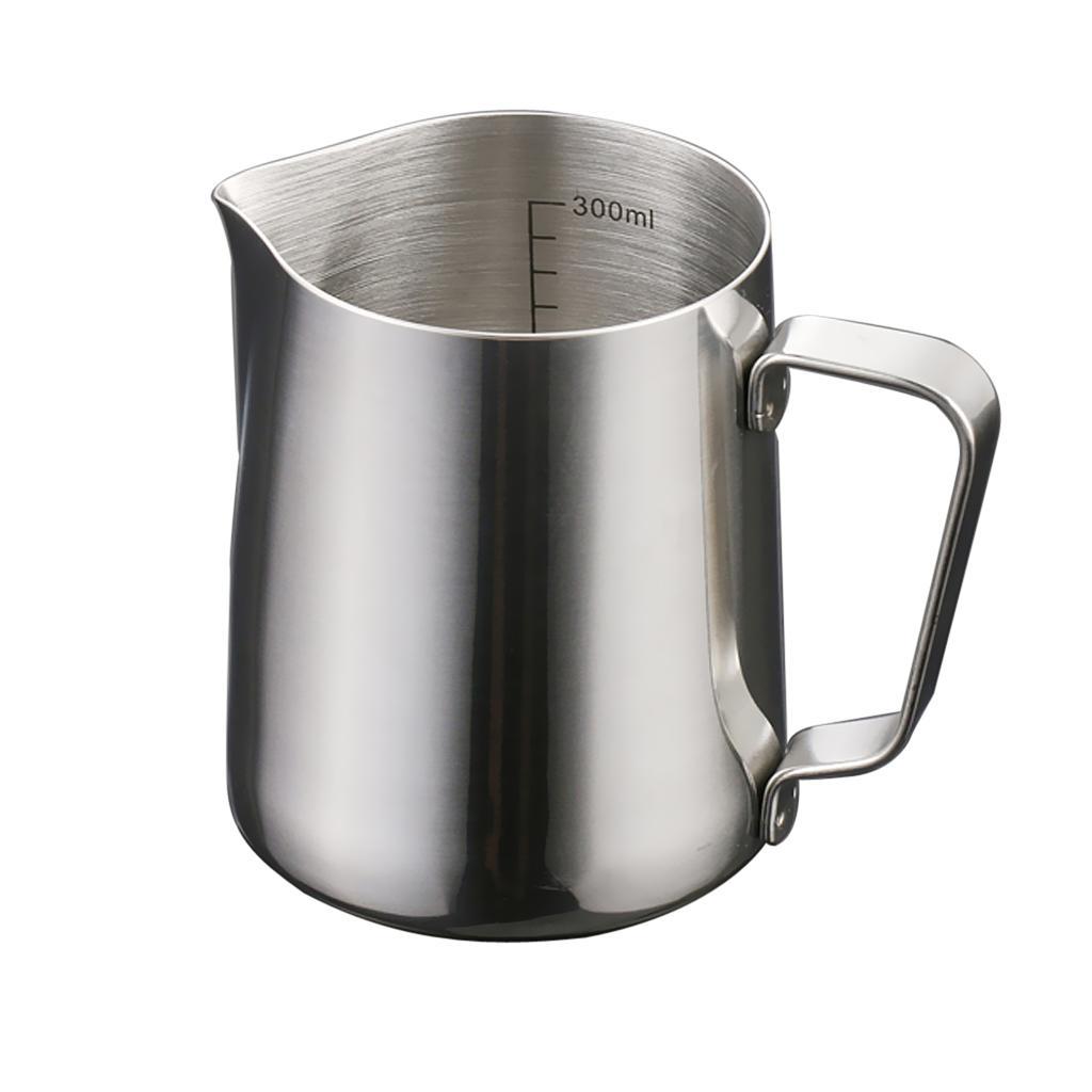 350ml+600ml MILK JUG&FROTHING SET Frother Espresso Coffee Stainless Steel