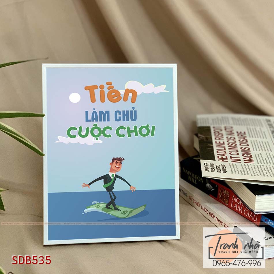 Tranh để bàn tạo động lực: Tiền làm chủ cuộc chơi - SDB535