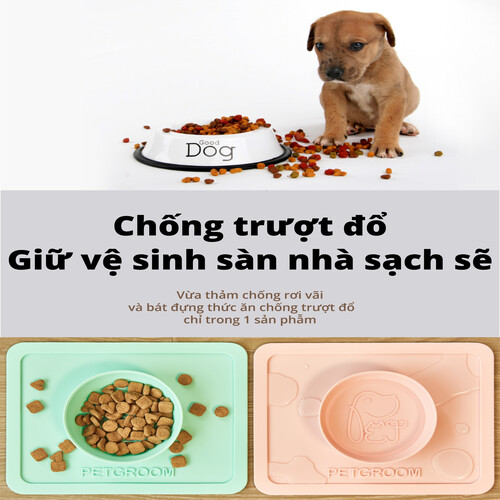 PETGROOM PET SILICONE BOWL(CHÉN ĐỰNG THỨC ĂN THÚ CƯNG BẰNG SILICONE)