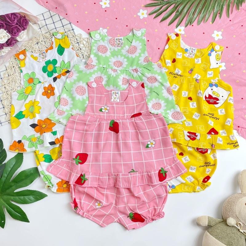 Đồ bộ tôn mềm, mịn, mát cho bé gái 4-9kg
