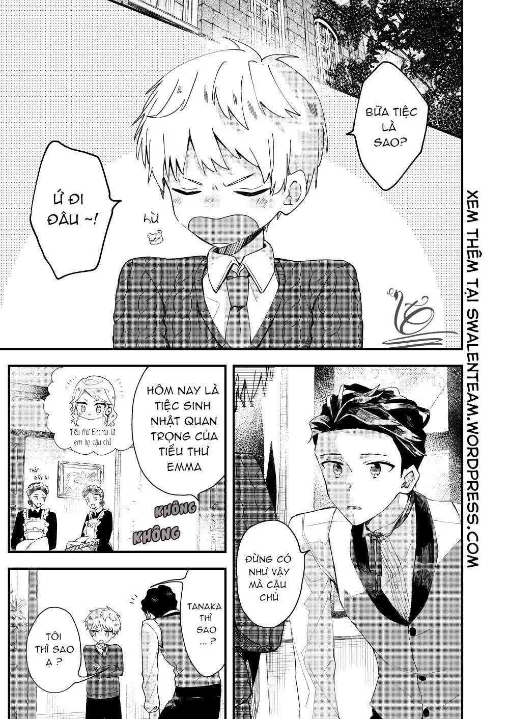 nhóc tóc vàng và chàng quản gia người nhật chapter 2.1 3