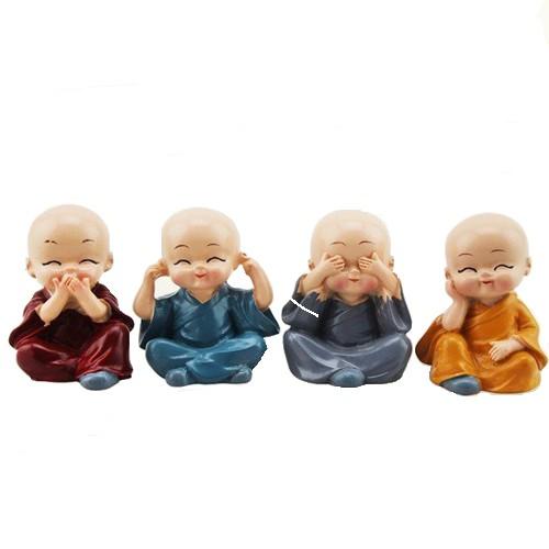 Tượng sứ Phật 4 KHÔNG hàng chuẩn nét,k lem màu.