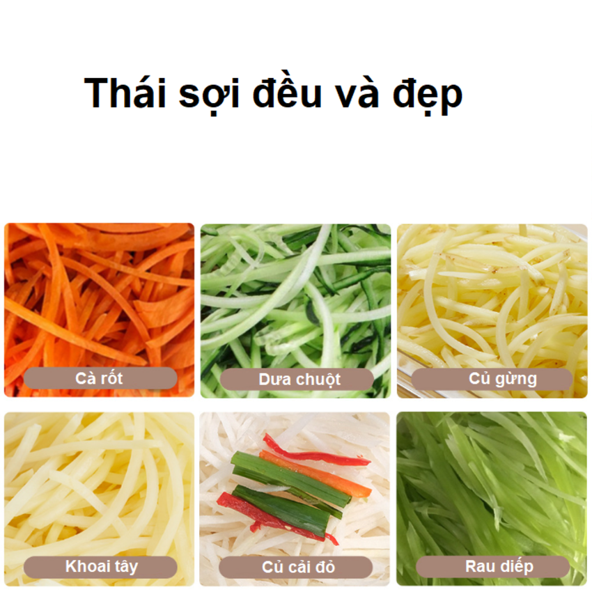 Máy thái rau củ quả đa năng, thái lát, thái sợi, thái hạt lựu Thương hiệu Mỹ cao cấp Septree GJ817 - Hàng Nhập Khẩu (Bảo Hành 12 Tháng)