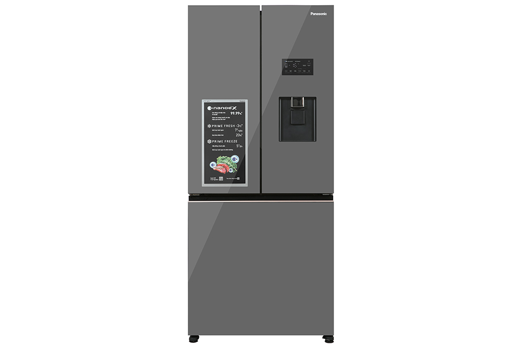 Tủ lạnh Panasonic NR-CW530XMMV 3 cửa 495 Lấy nước ngoài, Làm đá tự động, Hàng chính hãng, chỉ giao Tại Hà Nội
