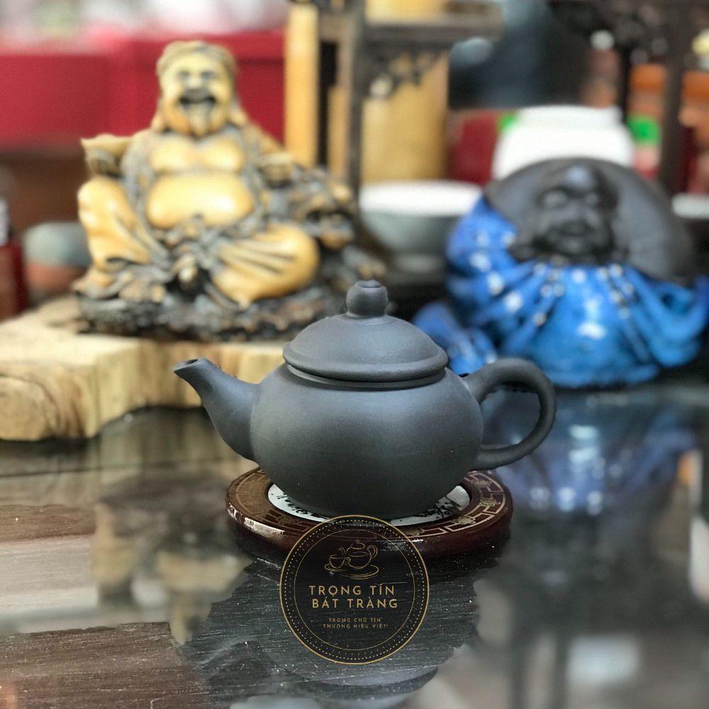 Ấm Trà Đạo Gốm Tử Sa Bát Tràng Dáng Thủy Bình Dung Tích 100ml AVMT 03