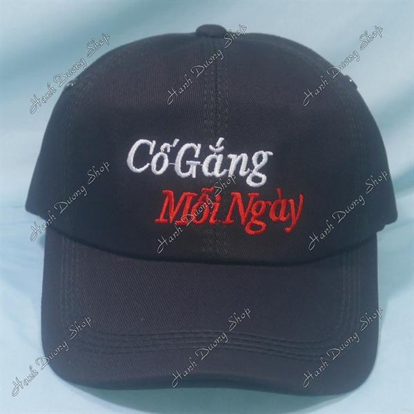 Set Nón Cặp Bucket &amp; Cap Cố Gắng Mỗi Ngày (CGM01);(KMG01) - Combo Cố Gắng Mỗi Ngày
