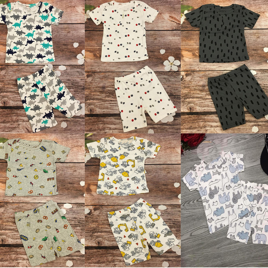 Bộ quần áo cộc tay bé trai chất cotton size 1-5 (giao mẫu ngẫu nhiên)